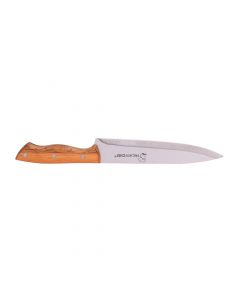 Cuchillo metálico liso 8pulg marrón
