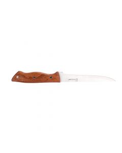 Cuchillo metalico con mango madera 6pulg marrón