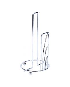 Organizador metálico para toalla cocina plateado