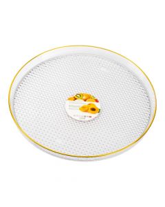 Bandeja circular transparente