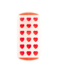 Bandeja para hielo con silicon figura corazón surtido
