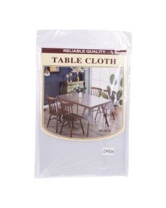 Mantel liso rectangular transparente