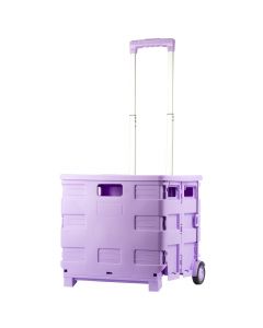 Carro plegable con ruedas 25kg lila