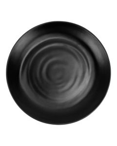 Plato melamina negro 22 cm