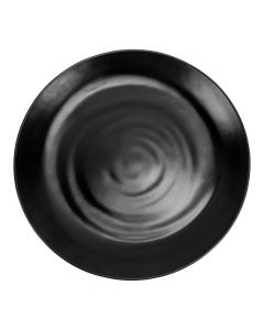 Plato melamina negro 25cm