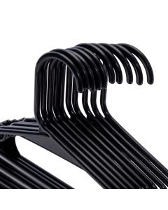 Ganchos ropa 10und negro