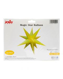 Globos estrella tornasol dorado