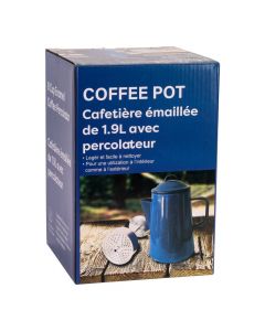 Cafetera loza con tapa 8 tazas 1.9l