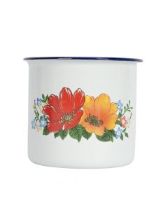 Jarra metálica flores 350ml