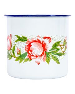 Jarra metálica flores 1150ml