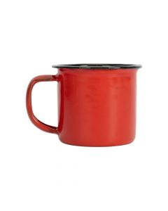 Jarra metálica 140ml rojo y negro