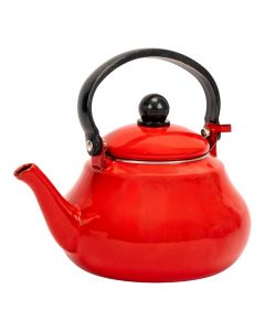 Tetera metálica roja 1.5 litros