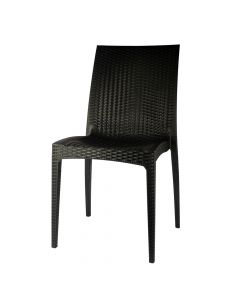 Silla con relieve entrelazado negro
