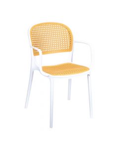 Silla plástica con brazos 52x55.5x81.5cm