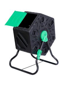 Compostera metálico con relieve negro verde