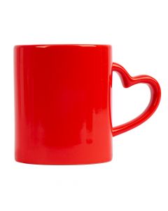 Jarra cerámica corazón roja