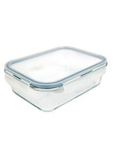 Tupper almacenamiento 1500ml transparente azul