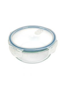 Tupper almacenamiento 970ml transparente azul