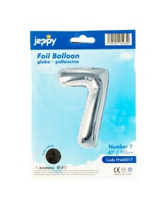 Globo metálico 40 pulgadas plateado