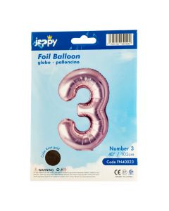 Globo metálico oro rosa