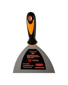 Espátula metálica ergonómica.