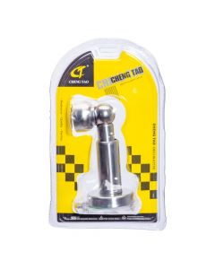 Tope metálico puerta plateado