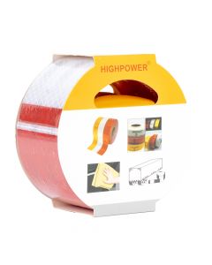 Cinta reflectiva 5m rojo blanco