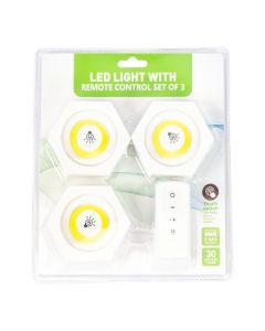Luz LED hexagonal con control