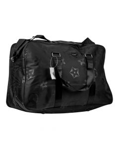 Bolso negro con flores