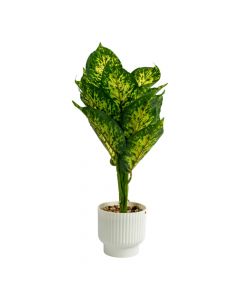 Planta artificial con maceta