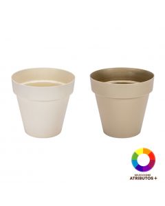 Maceta redonda 20x19cm surtido