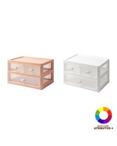 Organizador plástico de 3 compartimientos