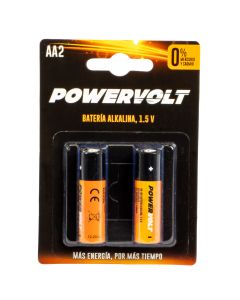 Batería alkalina powervolt AA 2unds