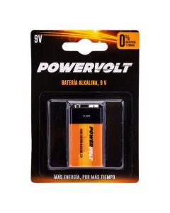 Batería alkalina powervolt cuadrada