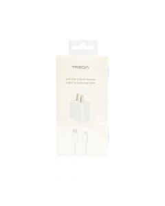 Cubo carga cable USB-C blanco