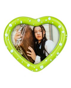 Portarretrato corazón verde