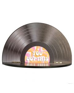 Disco acetado madera para colgar estampado