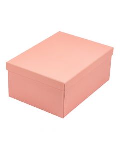 Caja cartón rectangular rosado