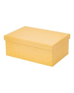 Caja rectangular beige tamaño 10
