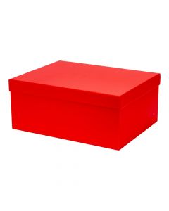 Caja cartón rectangular roja
