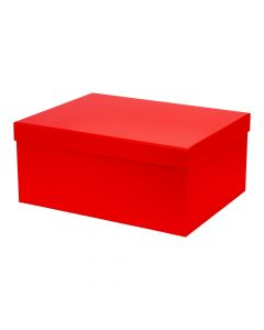Caja cartón rectangular roja