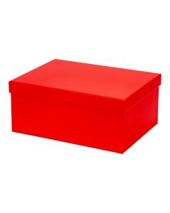 Caja cartón roja rectangular