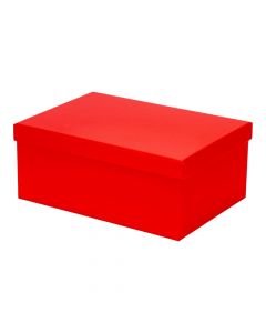 Caja cartón lisa roja