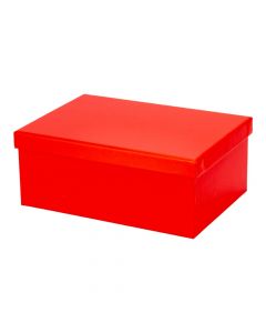 Caja rectangular roja