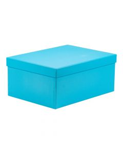 Caja cartón celeste