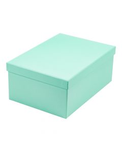 Caja cartón rectangular menta