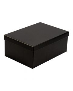 Caja cartón rectangular negra