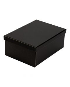 Caja cartón rectangular negra