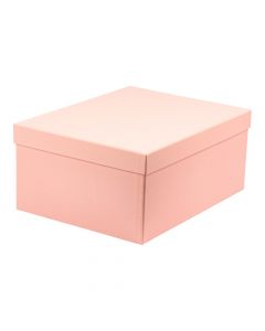 Caja cartón rosado