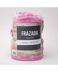 Cobija rosada queen